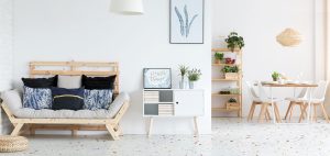 contoh pemakaian material alam, jenis kayu sebagai bahan interior bangunan